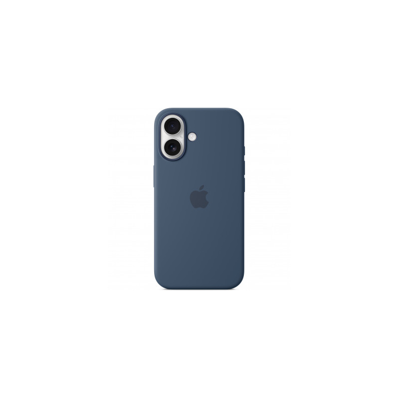 Apple MYY83ZM/A Silicone Case avec MagSafe for iPhone 16 - Denim